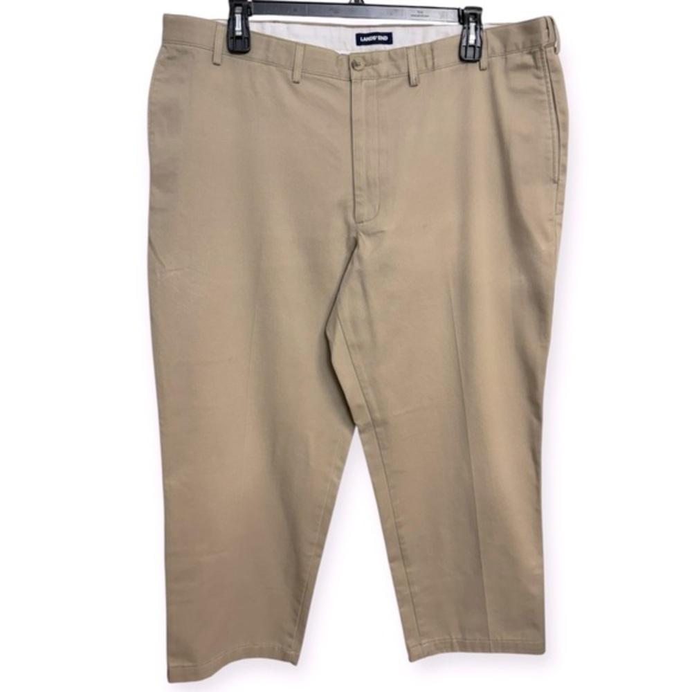 Lands' End‎ Tan Chinos Classic Cotton Twill